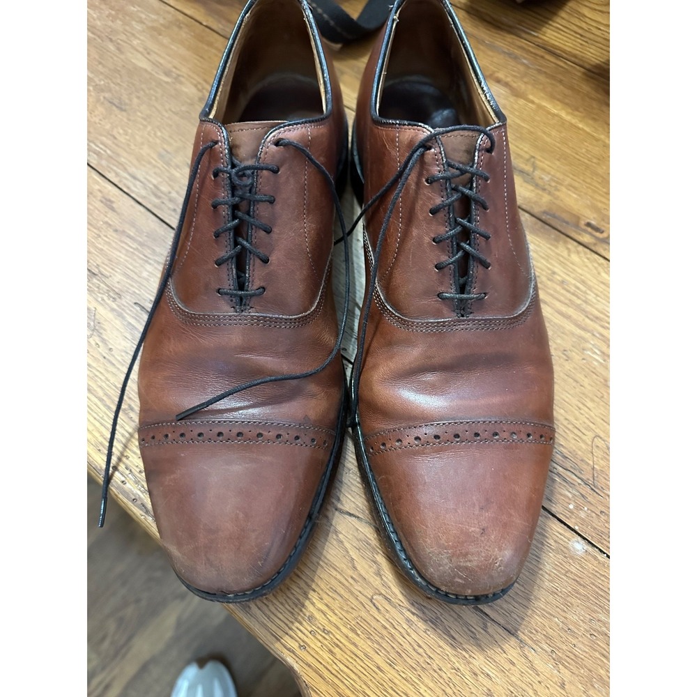 allen‎ edmonds brown captoe oxford lace up 13 A